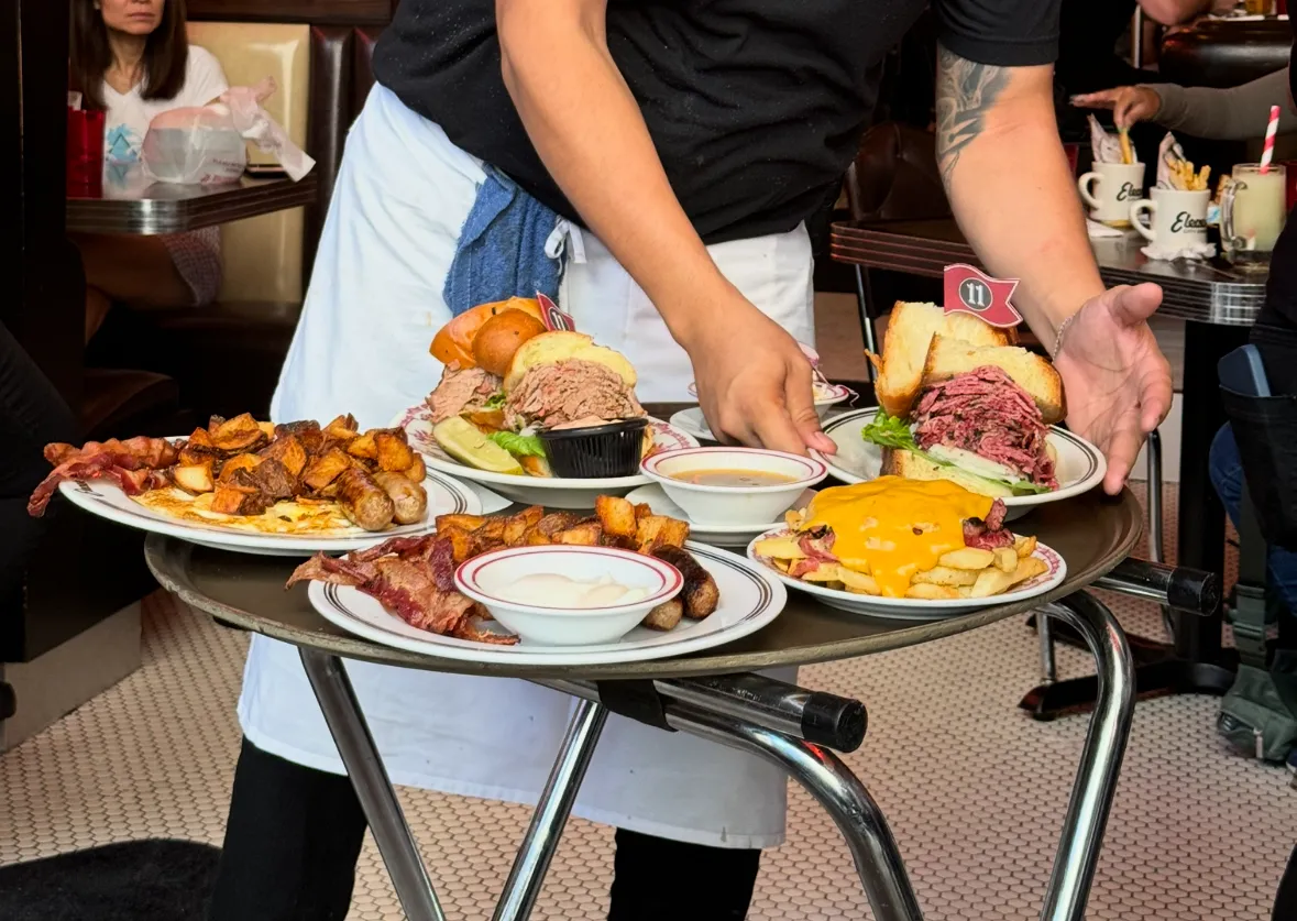 Illustration für Amerikanisches Frühstück - Warmes American Breakfast