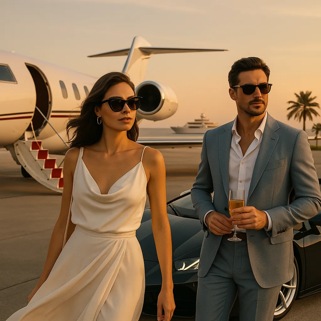 Illustration für Was ist Jetset? Eine Reise in die Welt der globalen Elite