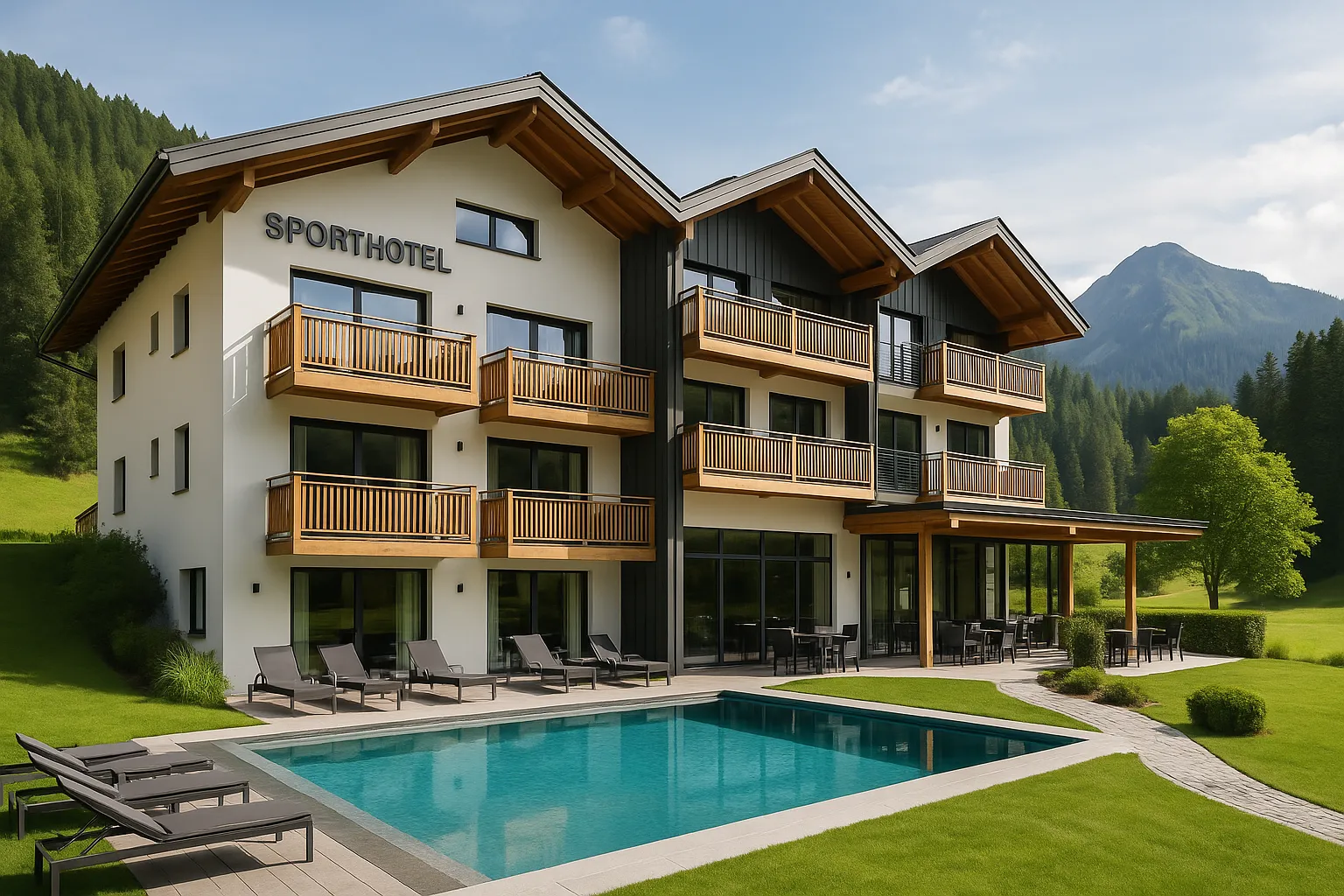 Illustration für Was ist ein Sporthotel? Alles über aktive Erholung im Urlaub